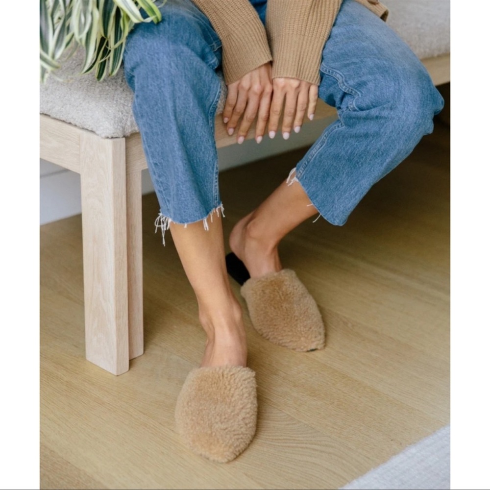 JENNI KAYNE NWOB Shearling Mule in Natural 39
